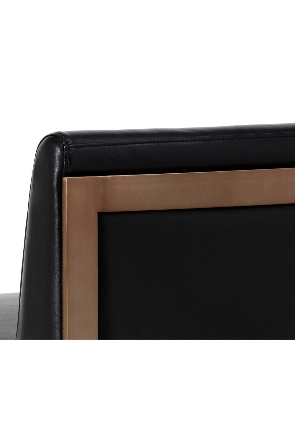 Black Leather Cantilevered Bar Stool by Splendido Dean Barstool, alternate view 7
