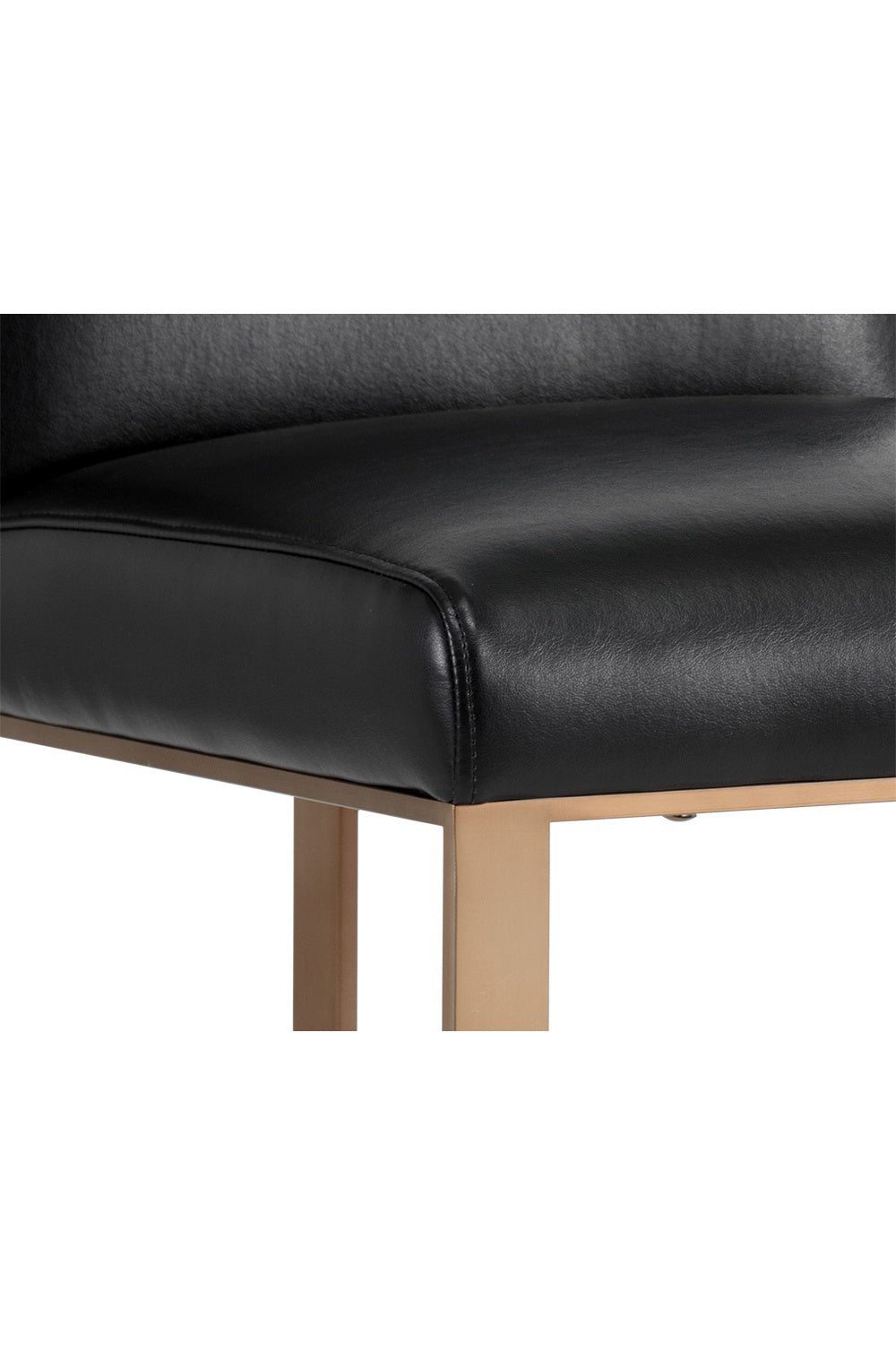 Modern European furniture - Black Bonded Leather Counter Stool - www.oroa.com