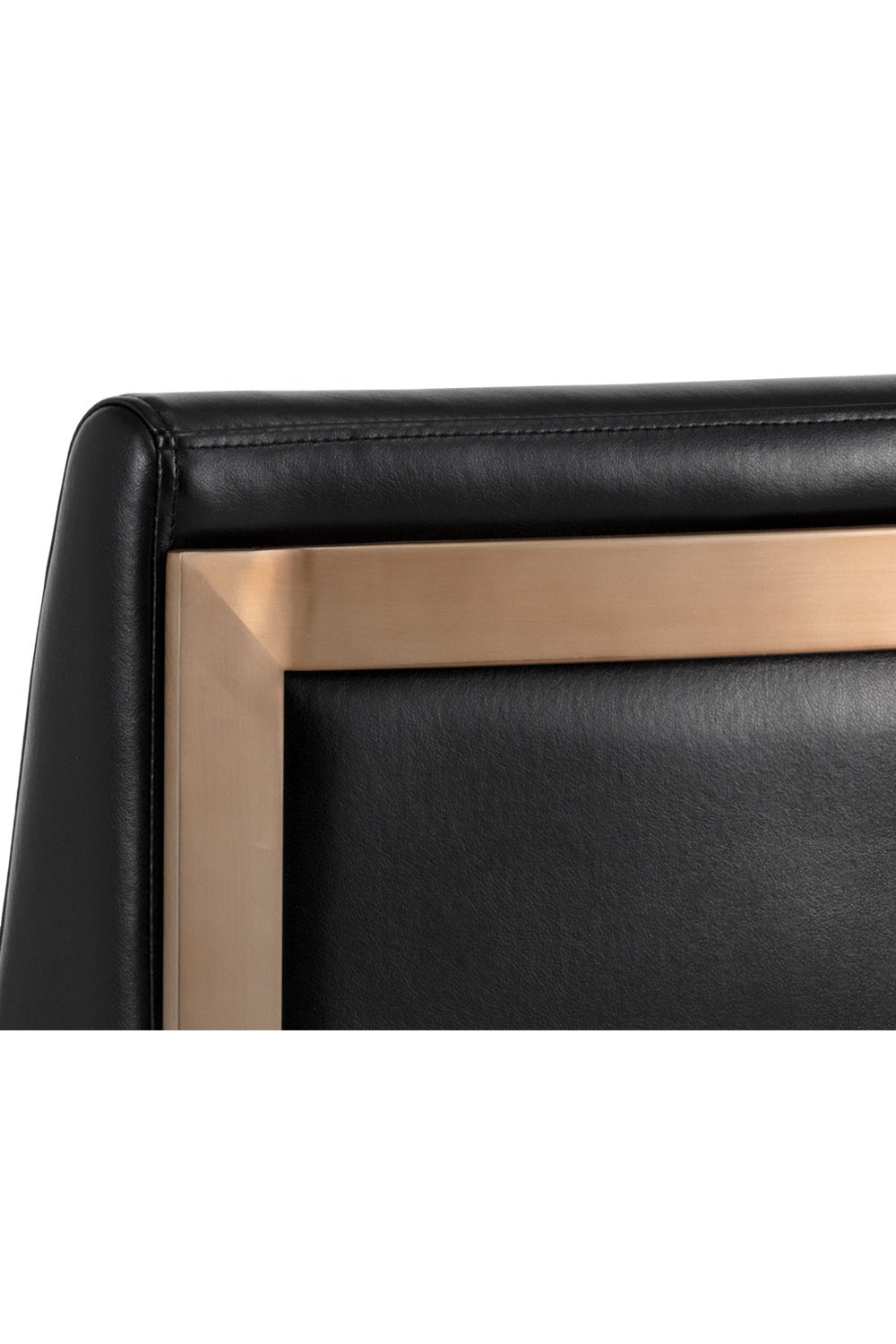 Black Bonded Leather Counter Stool by Splendido Dean, alternate view 6