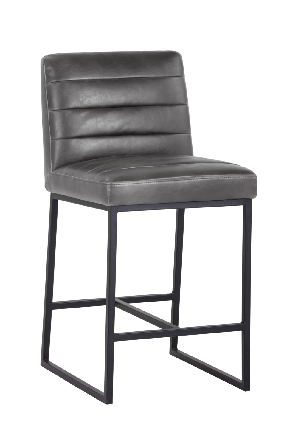 Modern Channel-Tufted Counter Stool by Splendido Spyros, alternate view 10