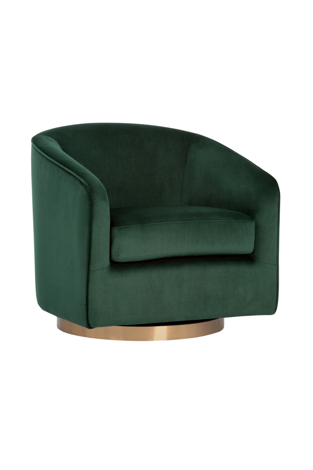 Curved Swivel Lounge Chair by Splendido Hazel Accent Chair, alternate view 24