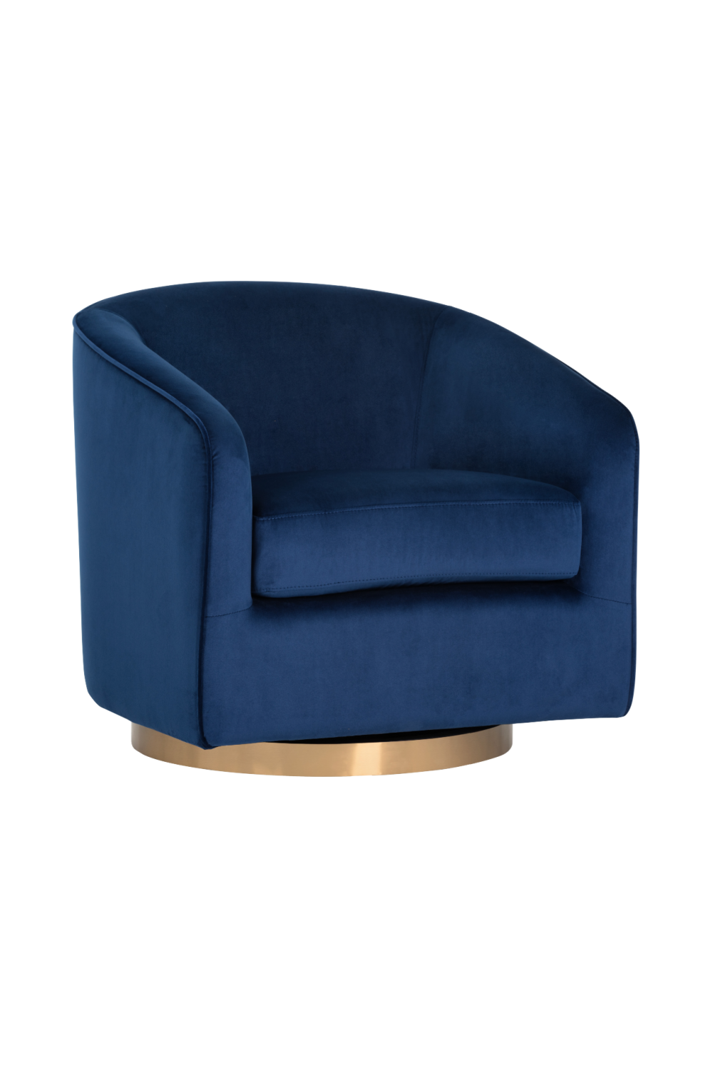 Curved Swivel Lounge Chair by Splendido Hazel Accent Chair, alternate view 34