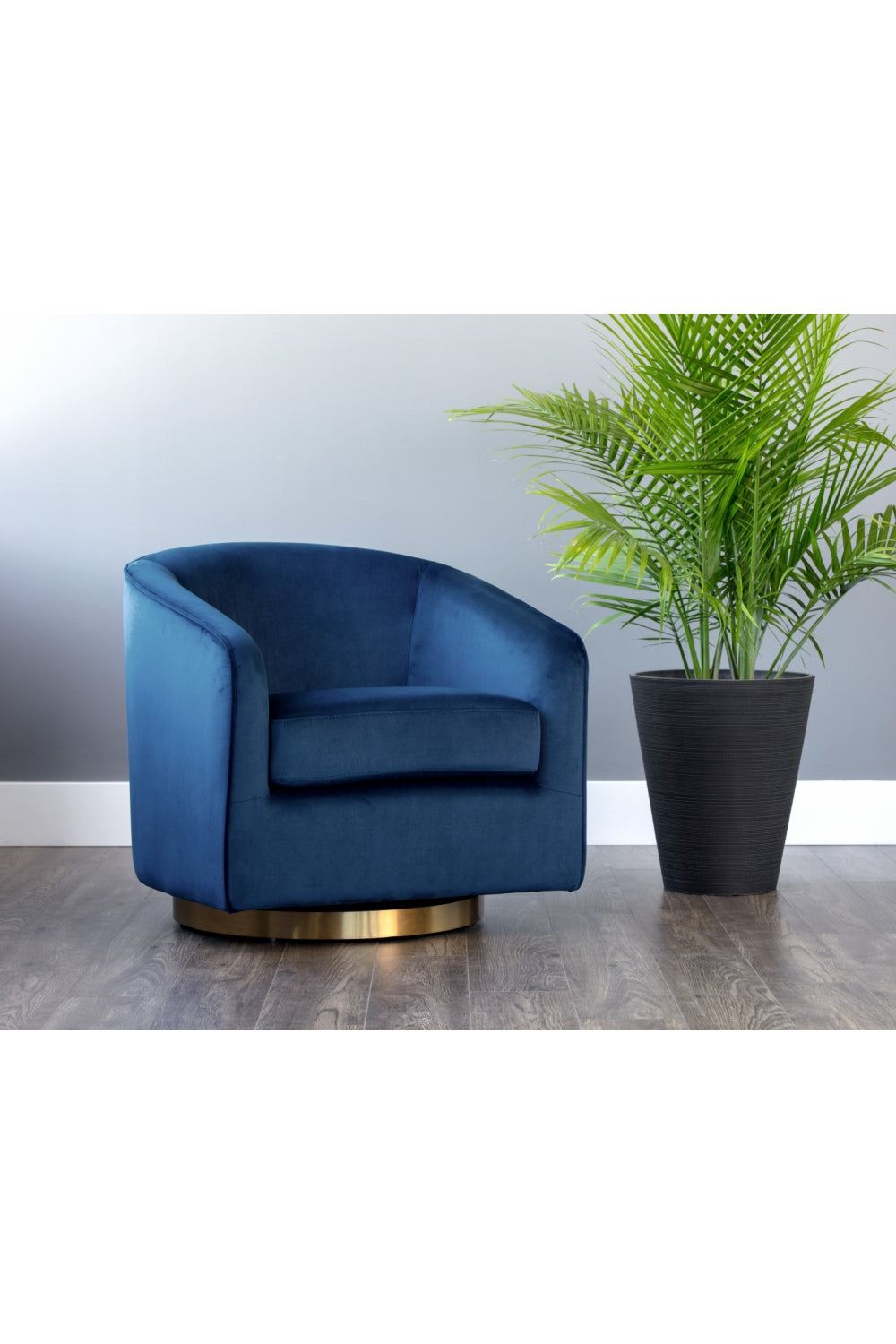 Curved Swivel Lounge Chair by Splendido Hazel Accent Chair, alternate view 43