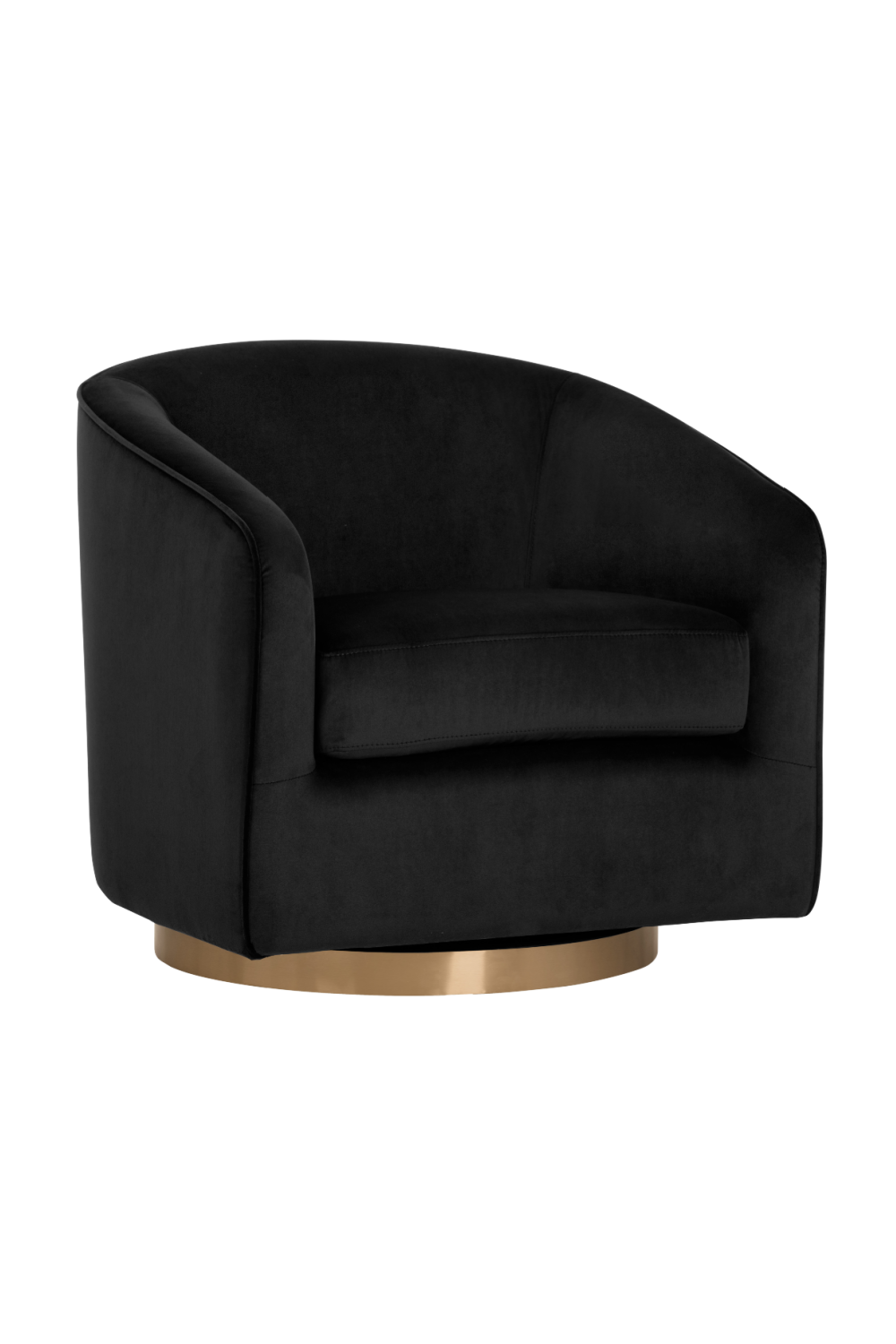Curved Swivel Lounge Chair by Splendido Hazel Accent Chair, alternate view 14