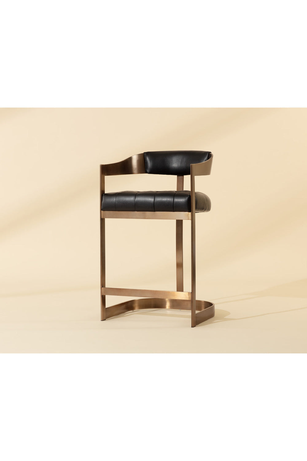 Black Leather T-Shaped Counter Stool by Splendido Beaumont, alternate view 10