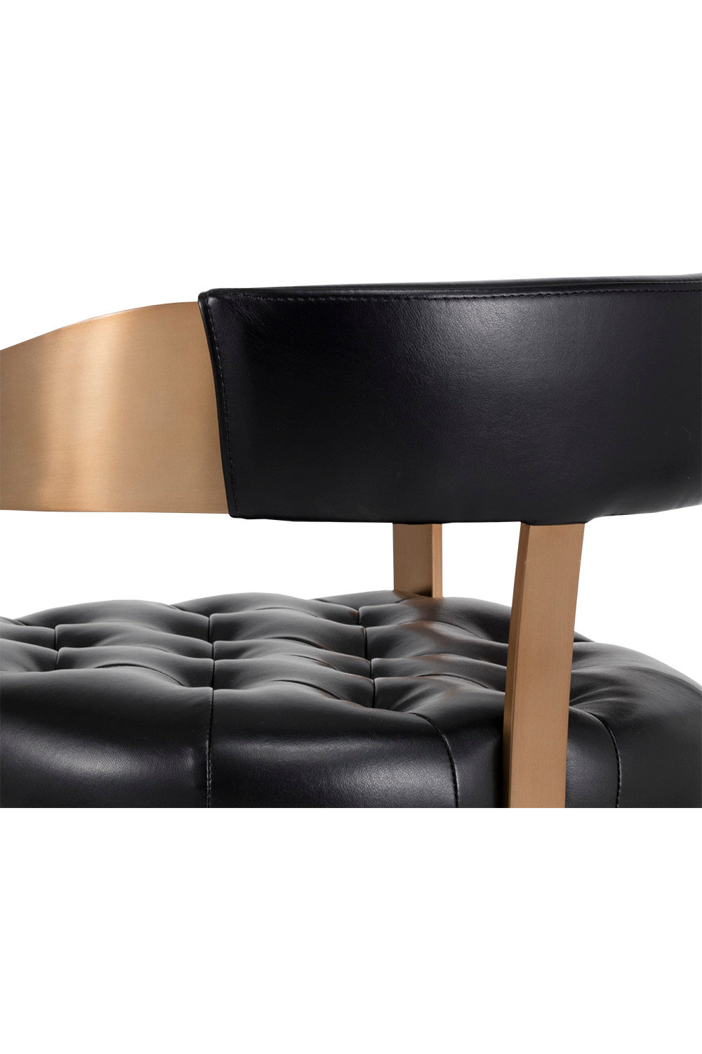Black Leather T-Shaped Counter Stool by Splendido Beaumont, alternate view 6