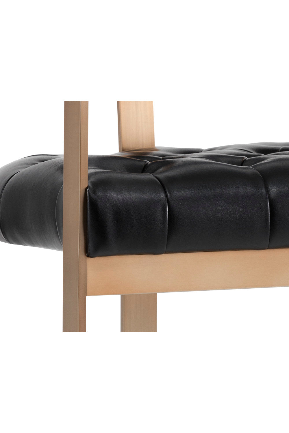 Black Leather T-Shaped Counter Stool by Splendido Beaumont, alternate view 8