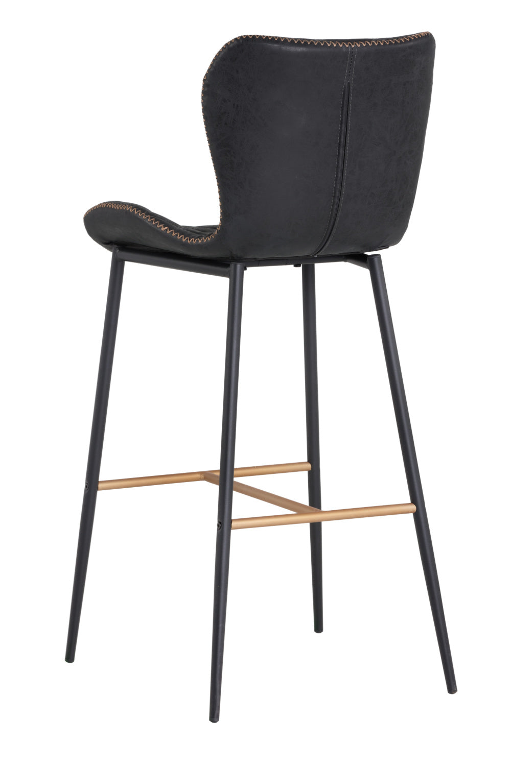 Diamond-Stitched Leather Look Bar Stools (2) by Splendido Lyla Barstool, alternate view 12