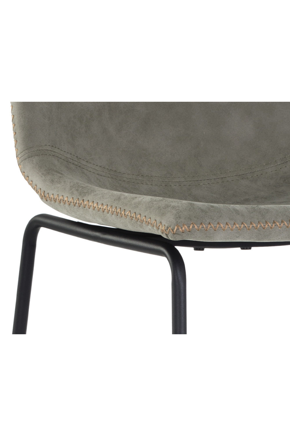 Leather-Look Mid-Century Counter Stools (2) by Splendido Cal, alternate view 4