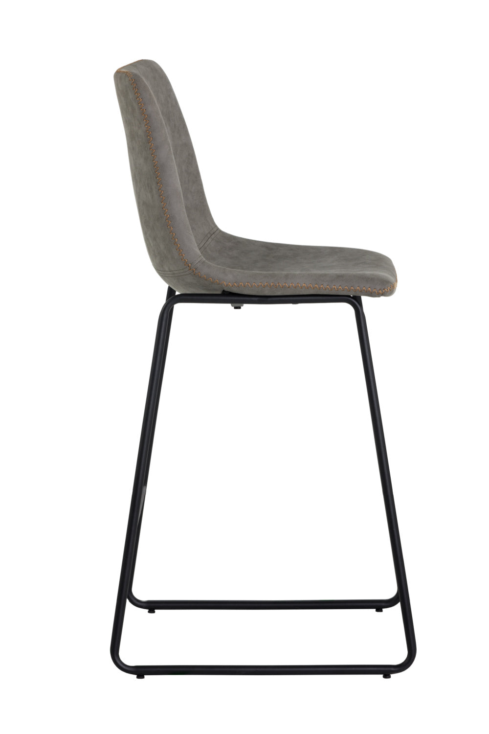 Modern European furniture - Leather-Look Mid-Century Counter Stools (2) - www.oroa.com