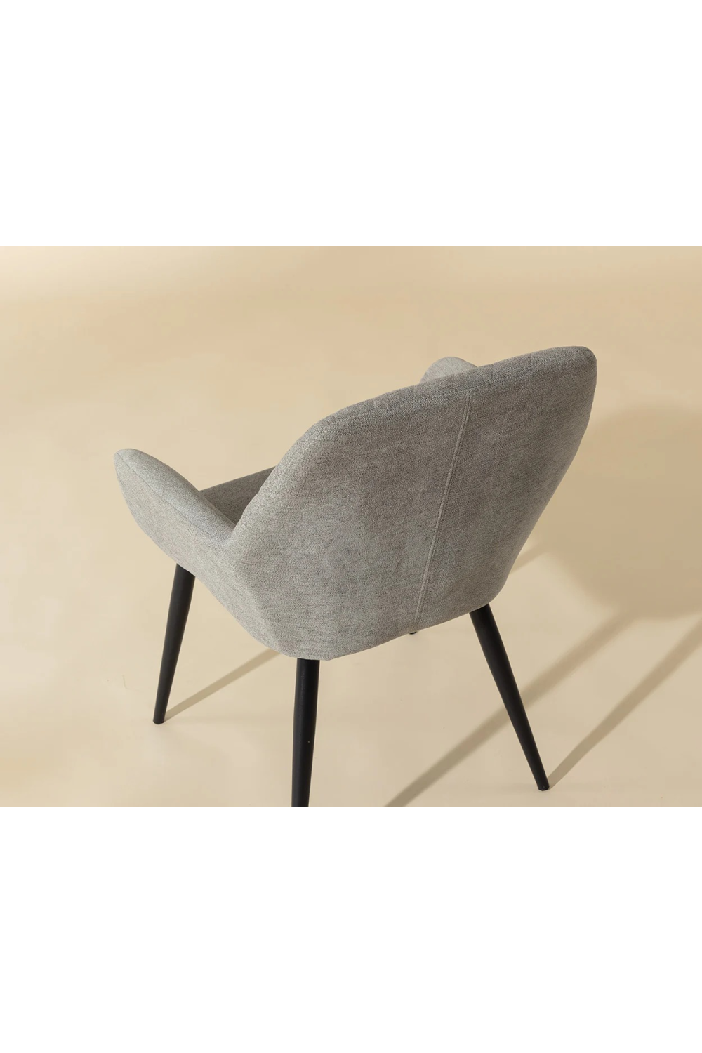 Gray Diamond-Tufted Dining Armchair by Splendido Jayna Dining Chair, alternate view 10