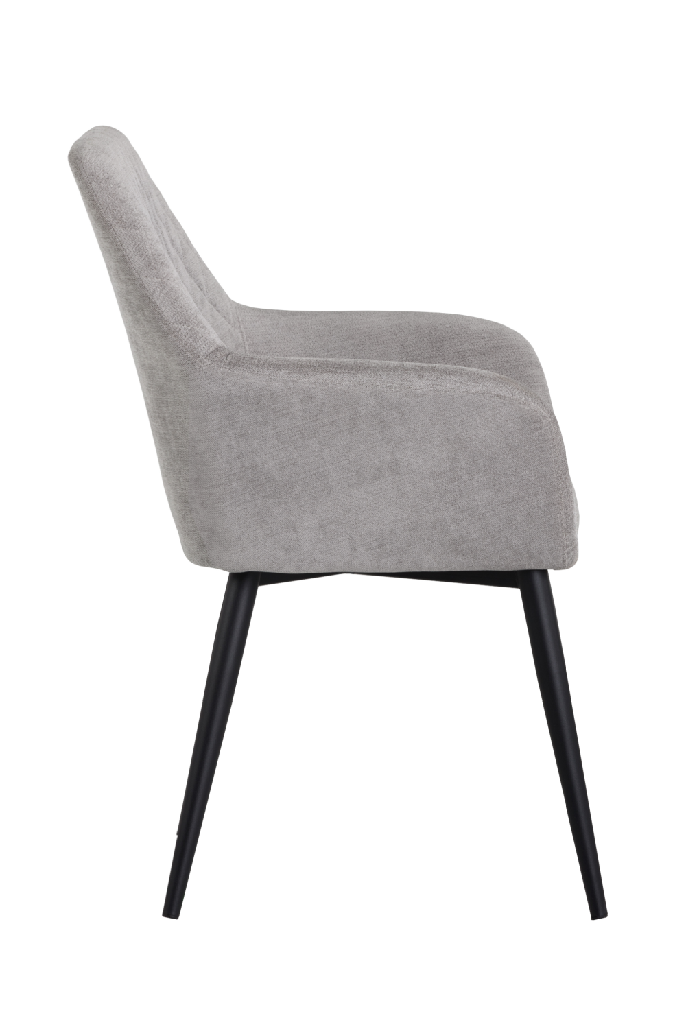 Gray Diamond-Tufted Dining Armchair by Splendido Jayna Dining Chair, alternate view 3