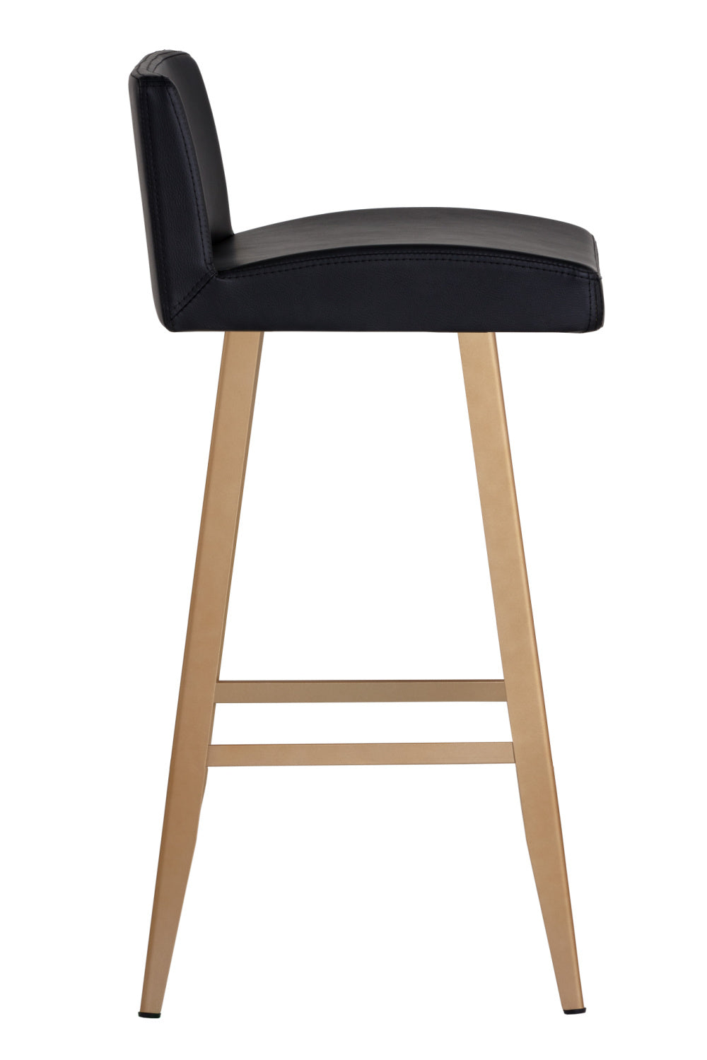 Black Leather Look Counter Stool by Splendido Dani, alternate view 3