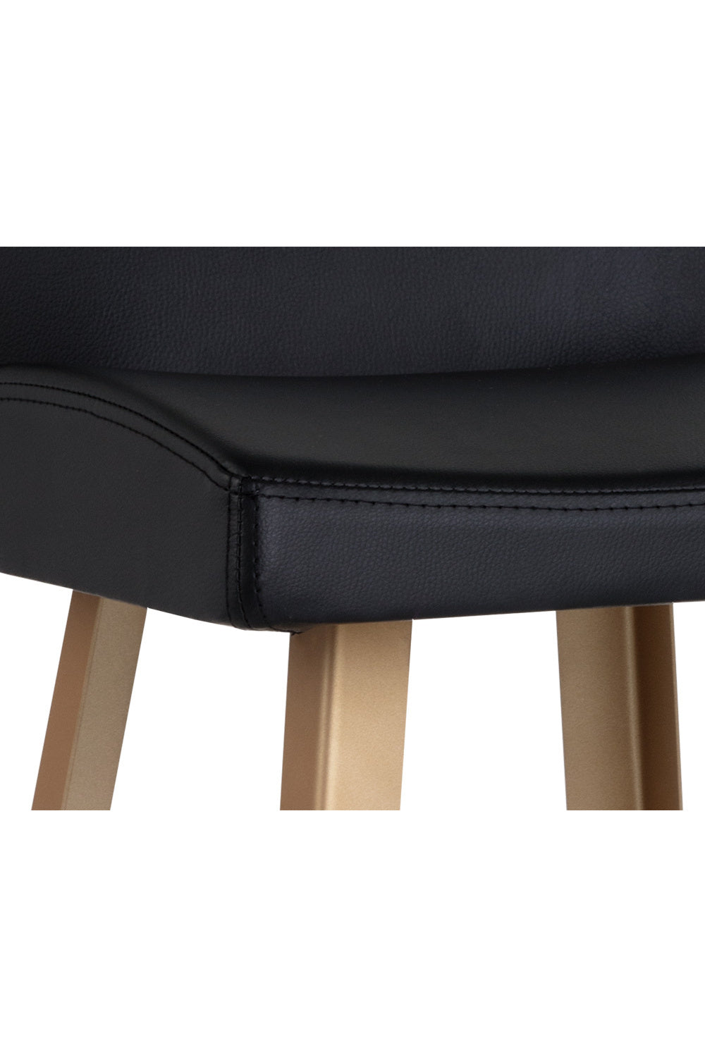 Black Leather Look Counter Stool by Splendido Dani, alternate view 5