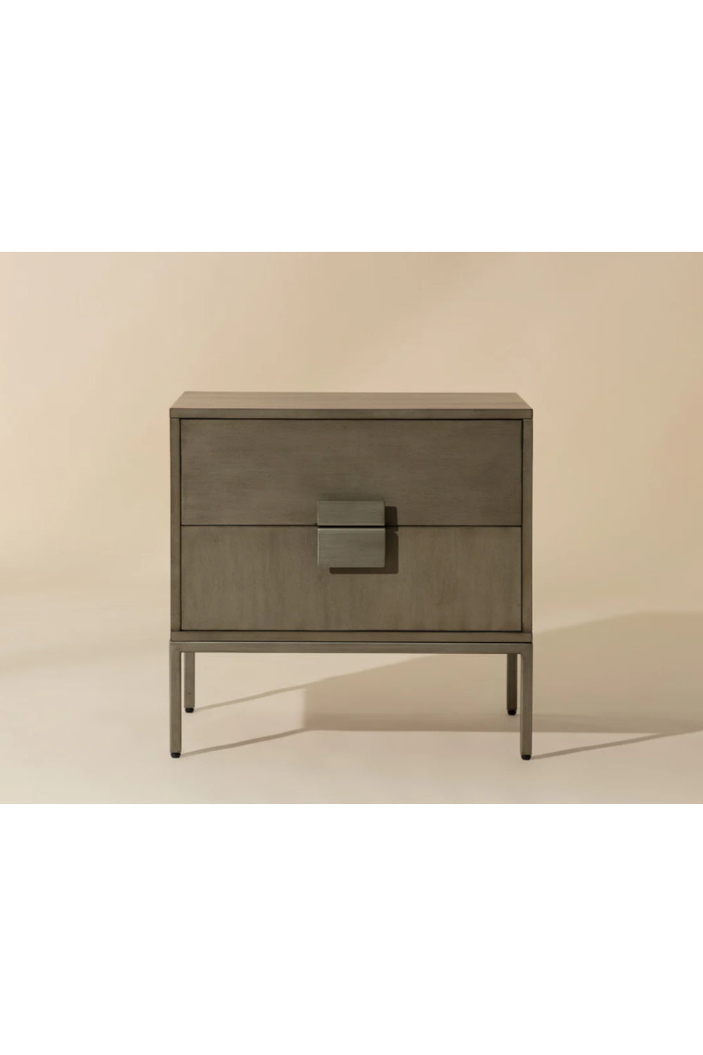 Acacia Wood 2-Drawer Nightstand by Splendido Jade, alternate view 4