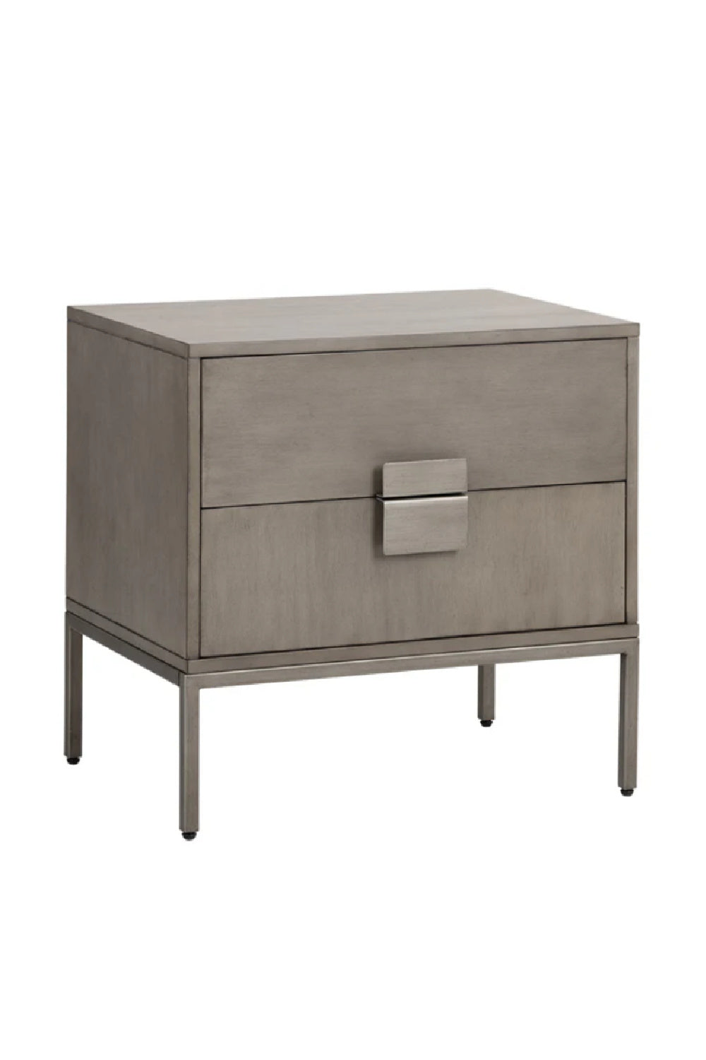 Acacia Wood 2-Drawer Nightstand by Splendido Jade