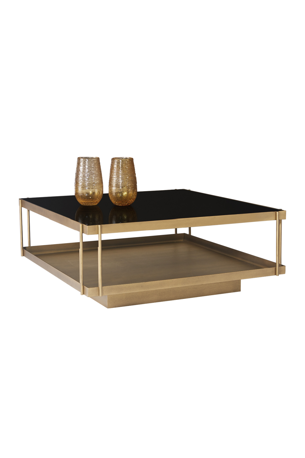 Square Black Glass Coffee Table by Splendido Finch, alternate view 4