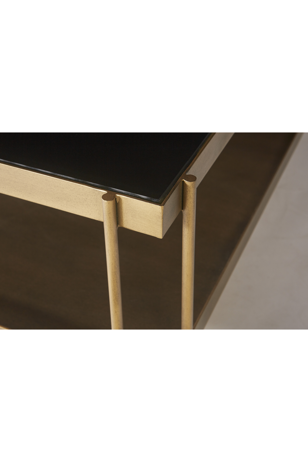 Square Black Glass Coffee Table by Splendido Finch, alternate view 5