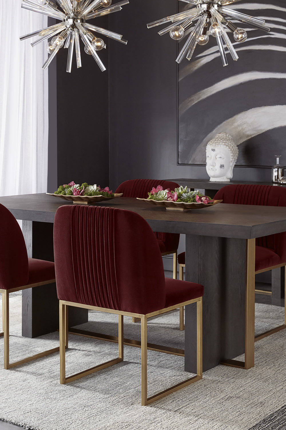 Modern European furniture - Ruched Back Dining Chairs (2) - www.oroa.com