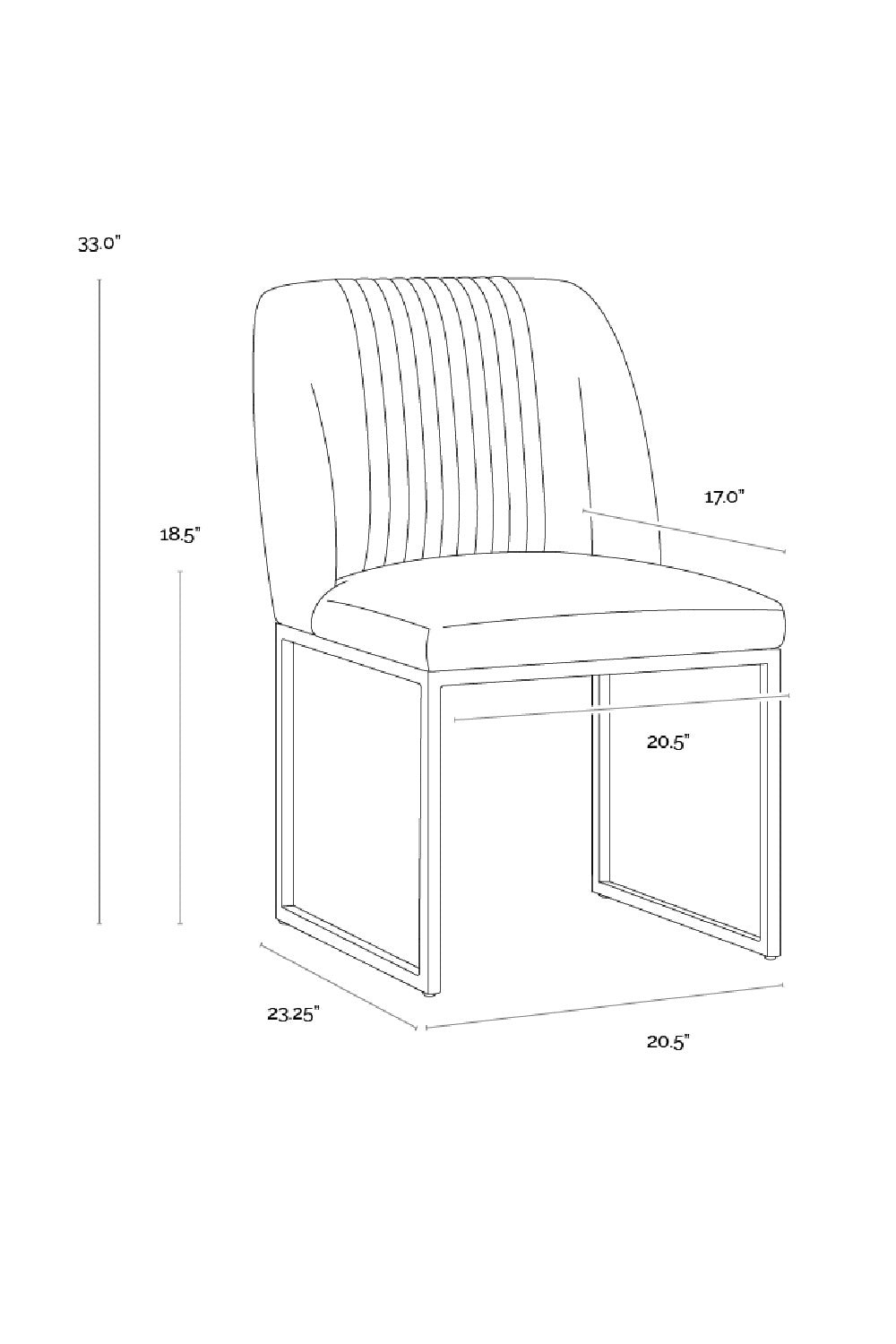 Ruched Back Dining Chairs (2) by Splendido Nevin, alternate view 9