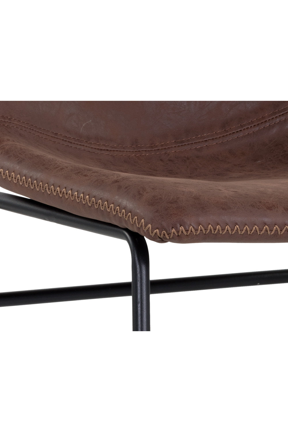 Leather Look Mid-Century Dining Chairs (2) by Splendido Cal, alternate view 7