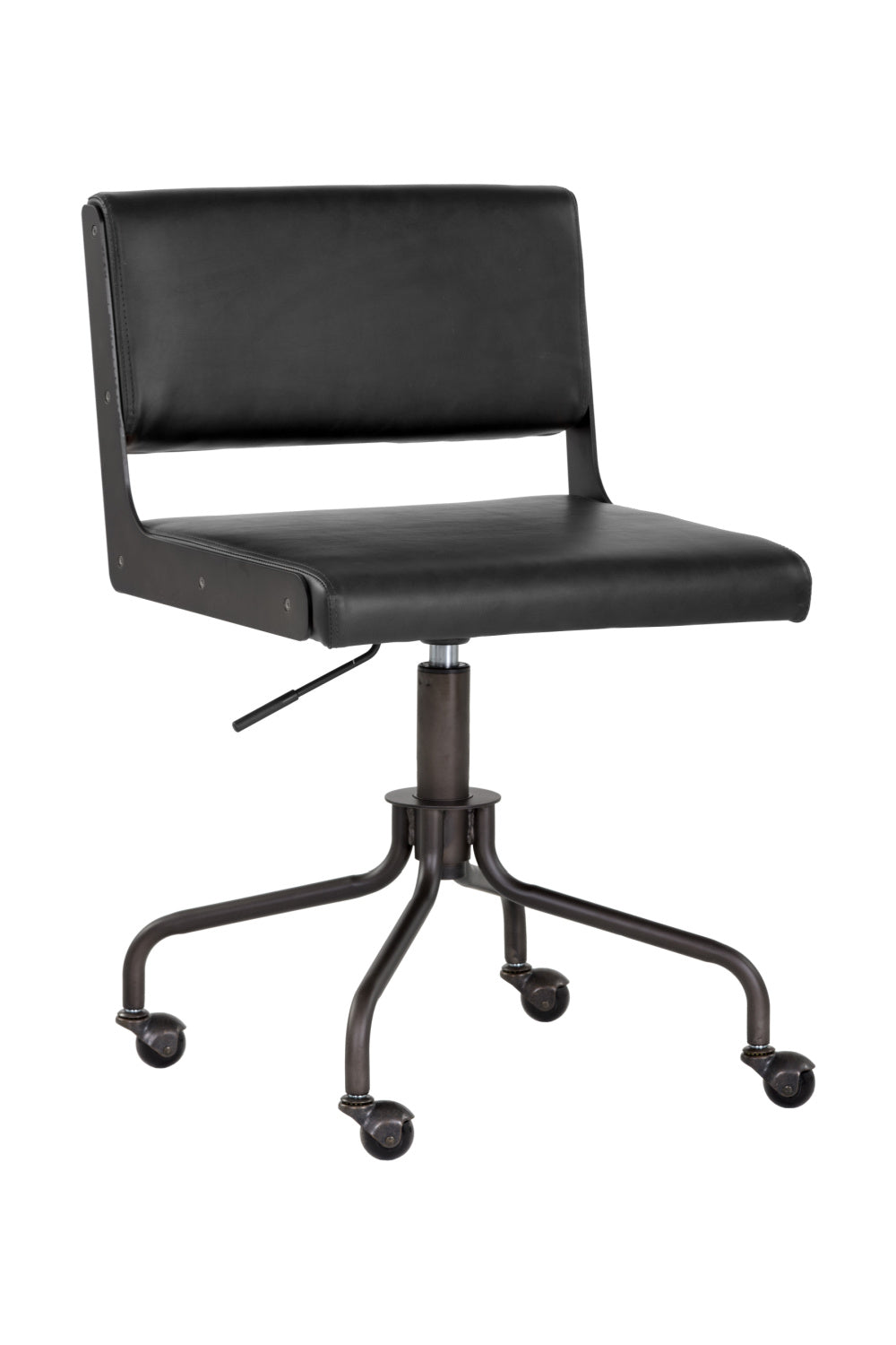 Black Leather Look Office Chair by Splendido Davis