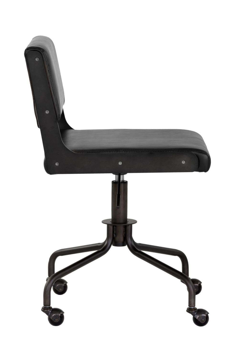 Black Leather Look Office Chair by Splendido Davis, alternate view 3