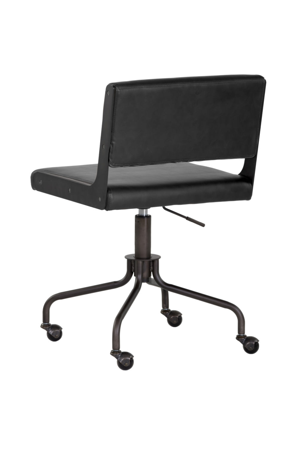 Black Leather Look Office Chair by Splendido Davis, alternate view 4