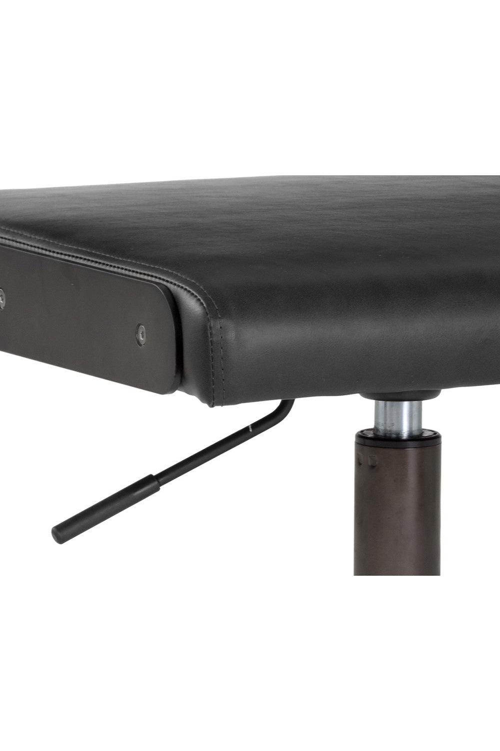Black Leather Look Office Chair by Splendido Davis, alternate view 7