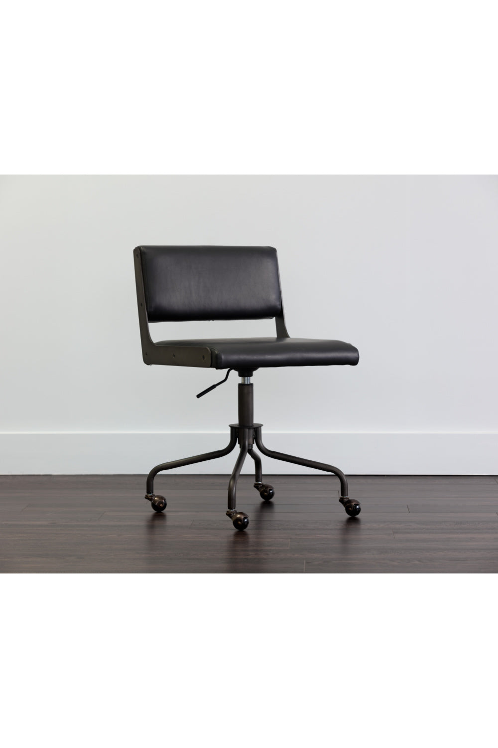 Black Leather Look Office Chair by Splendido Davis, alternate view 8