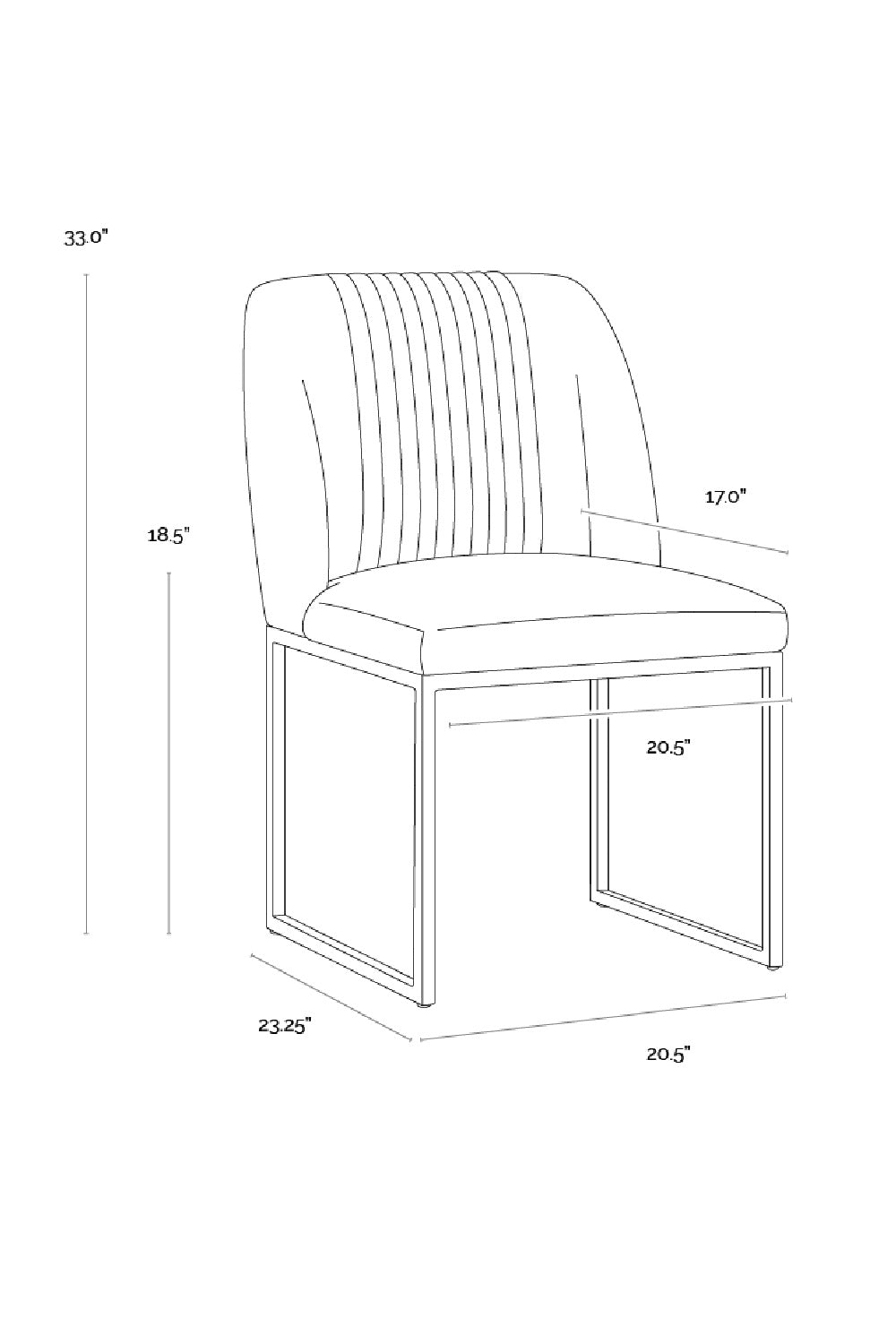 Modern European furniture - Ruched Back Dining Chairs (2) - www.oroa.com