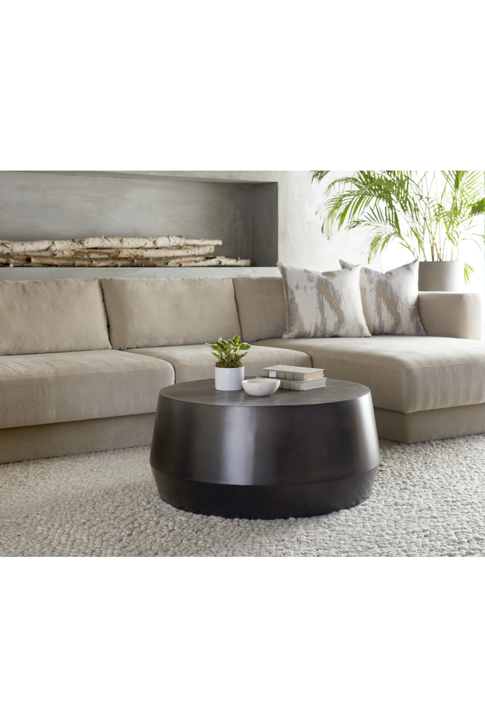 Etched Aluminum Coffee Table by Splendido Creed, alternate view 13