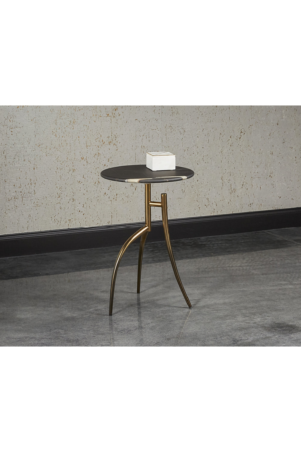 Black Marble End Table by Splendido Trent Side Table, alternate view 6