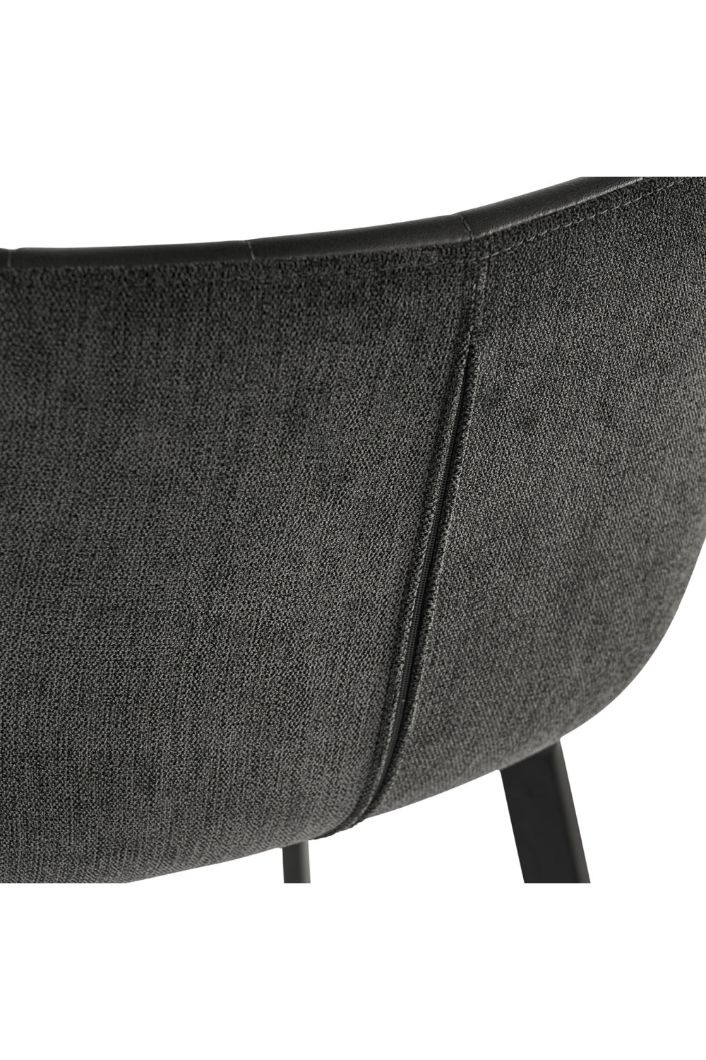 Clamshell Style Tufted Bar Stool by Splendido Arabella Barstool, alternate view 6