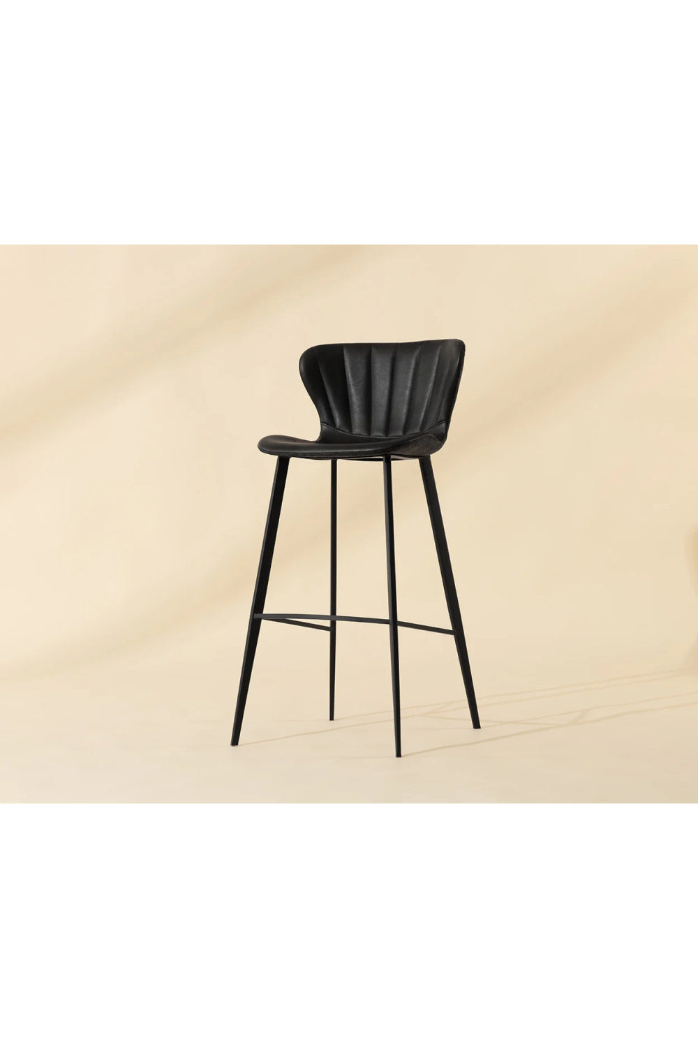 Modern European furniture - Clamshell Style Tufted Bar Stool - www.oroa.com