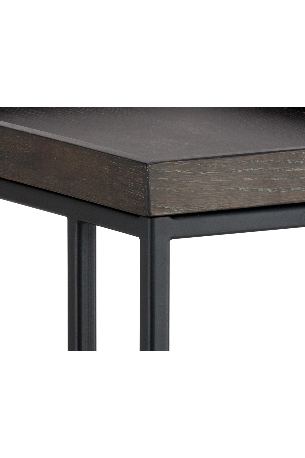 Gray Oak C-Shaped Side Table | Splendido Arden