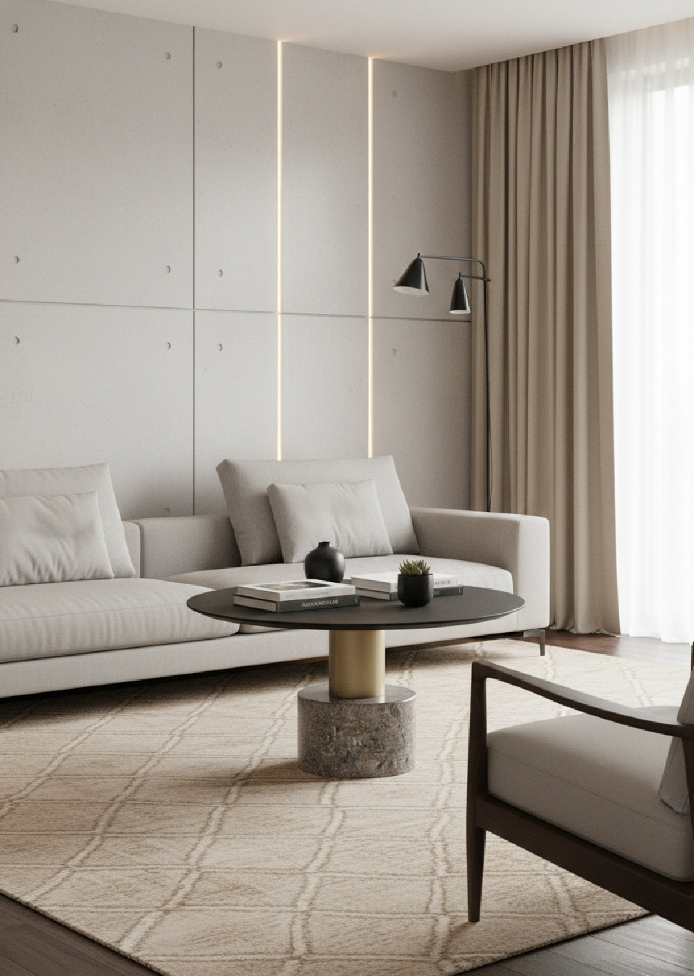 Modern European furniture - Black Oak Top Coffee Table - www.oroa.com