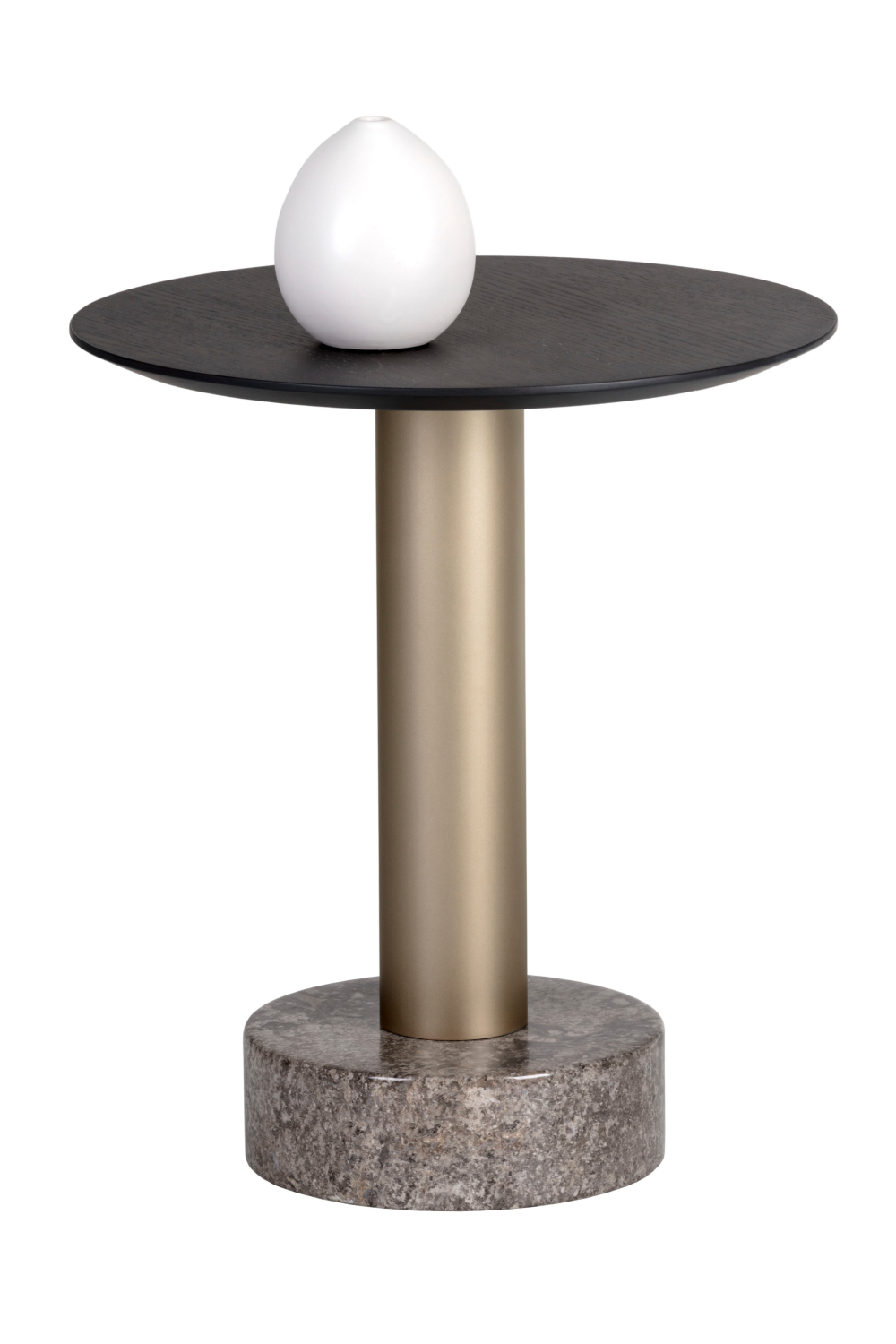 Black Oak Top End Table by Splendido Monaco Side Table, alternate view 3