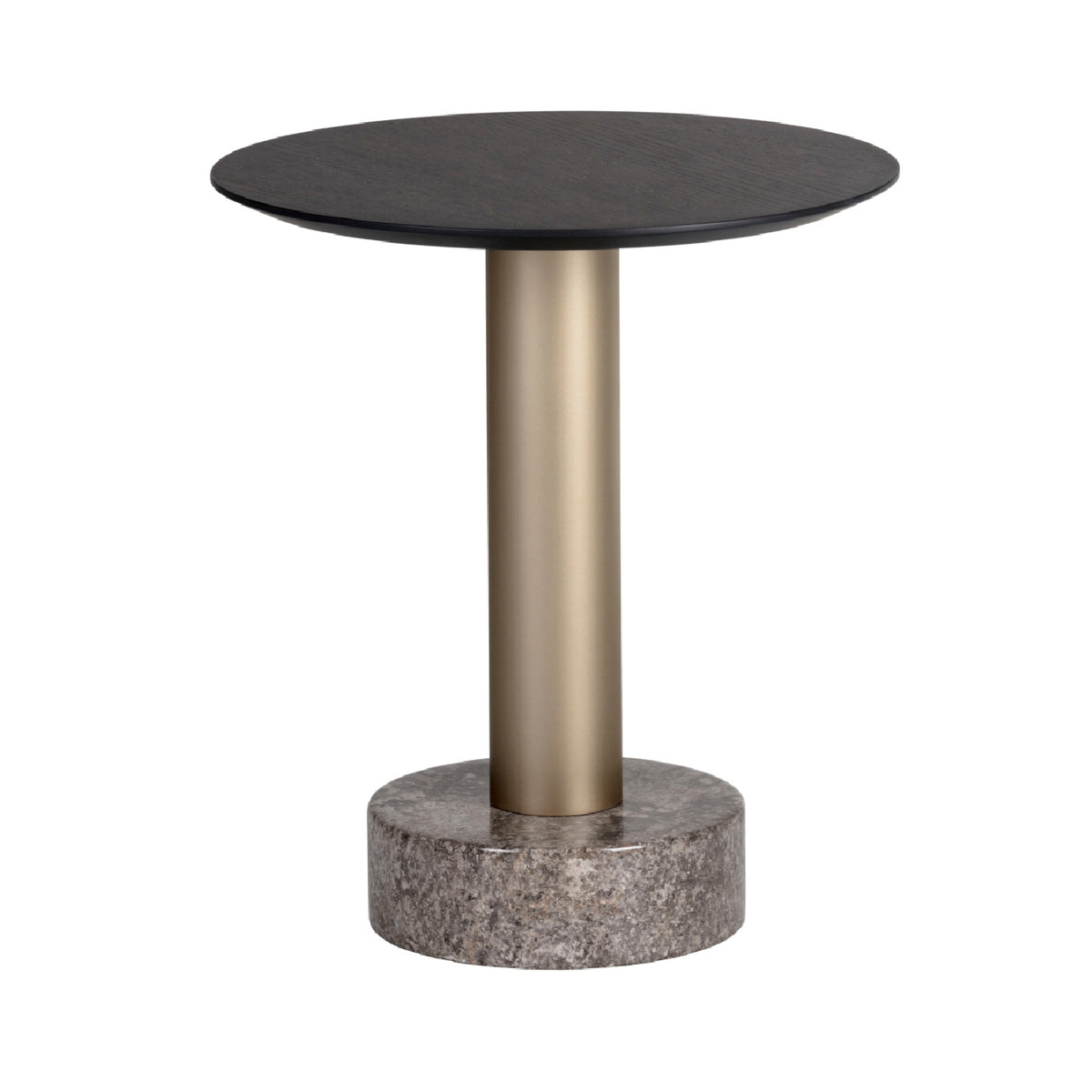 Black Oak Top End Table by Splendido Monaco Side Table, alternate view 2