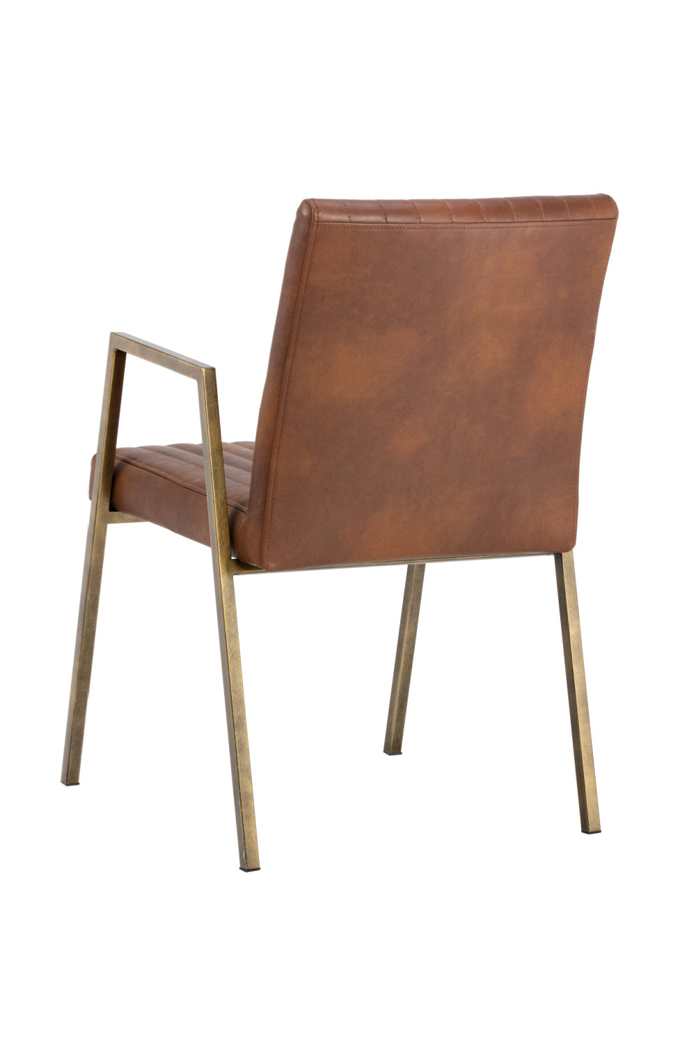 Channeled Leather Look Dining Chair by Splendido Homer, alternate view 5