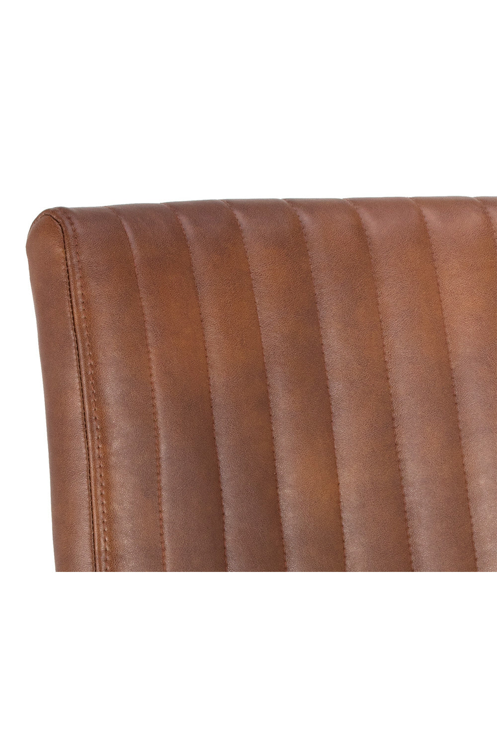 Channeled Leather Look Dining Chair by Splendido Homer, alternate view 6