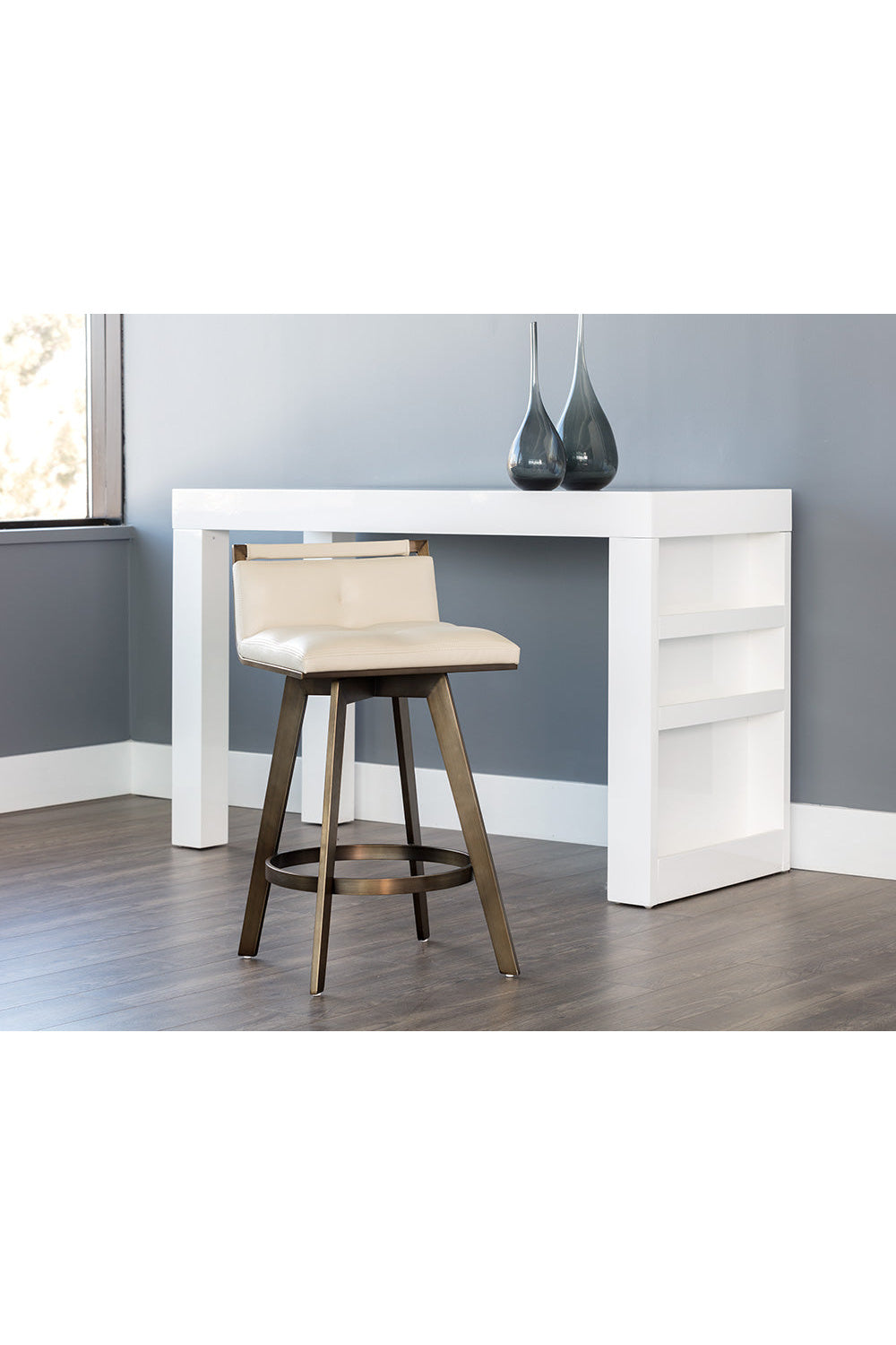 Swivel Counter Stool with Metal Frame by Splendido Arizona, alternate view 11