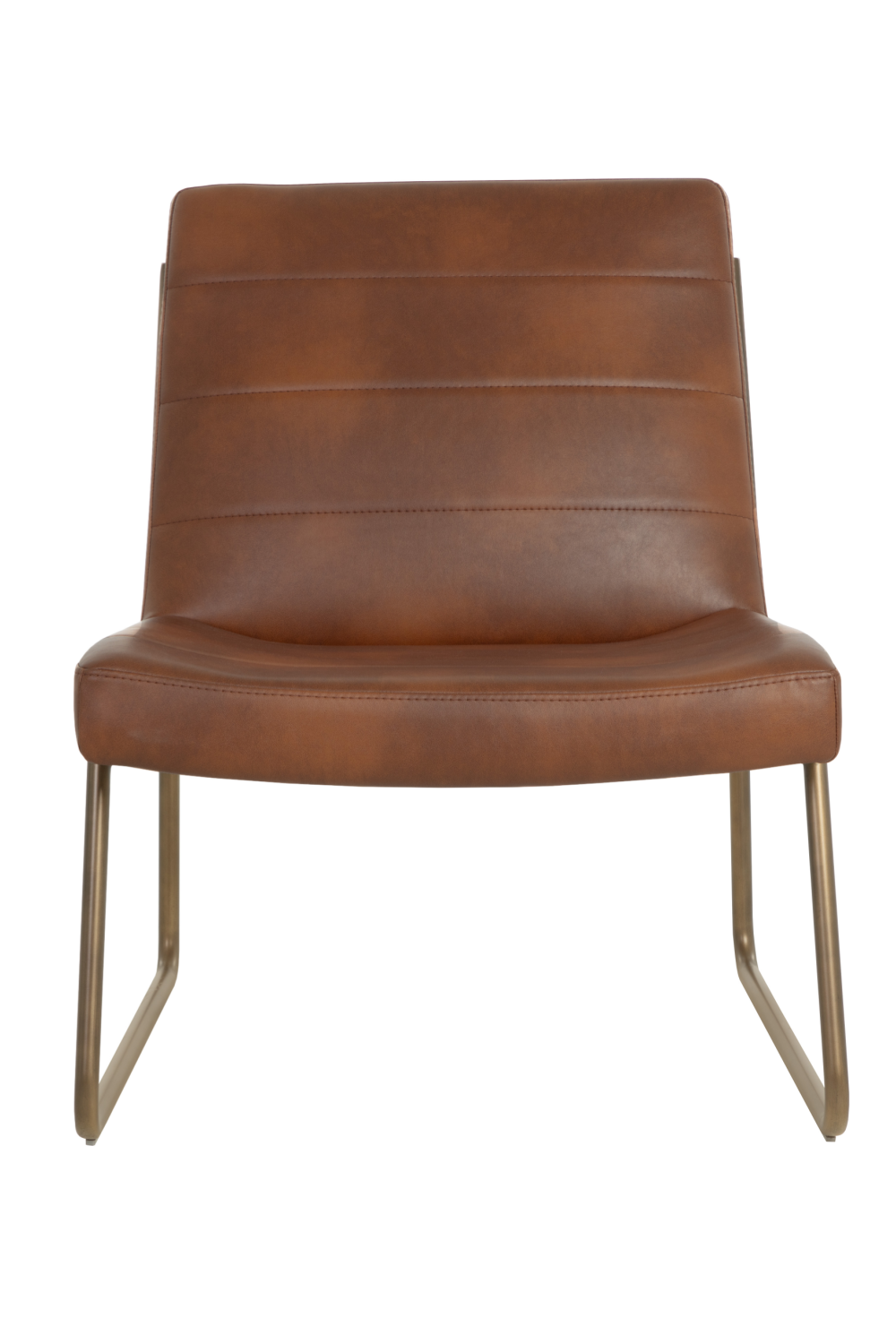 Brown Leather Lounge Chair by Splendido Anton Accent Chair, alternate view 3