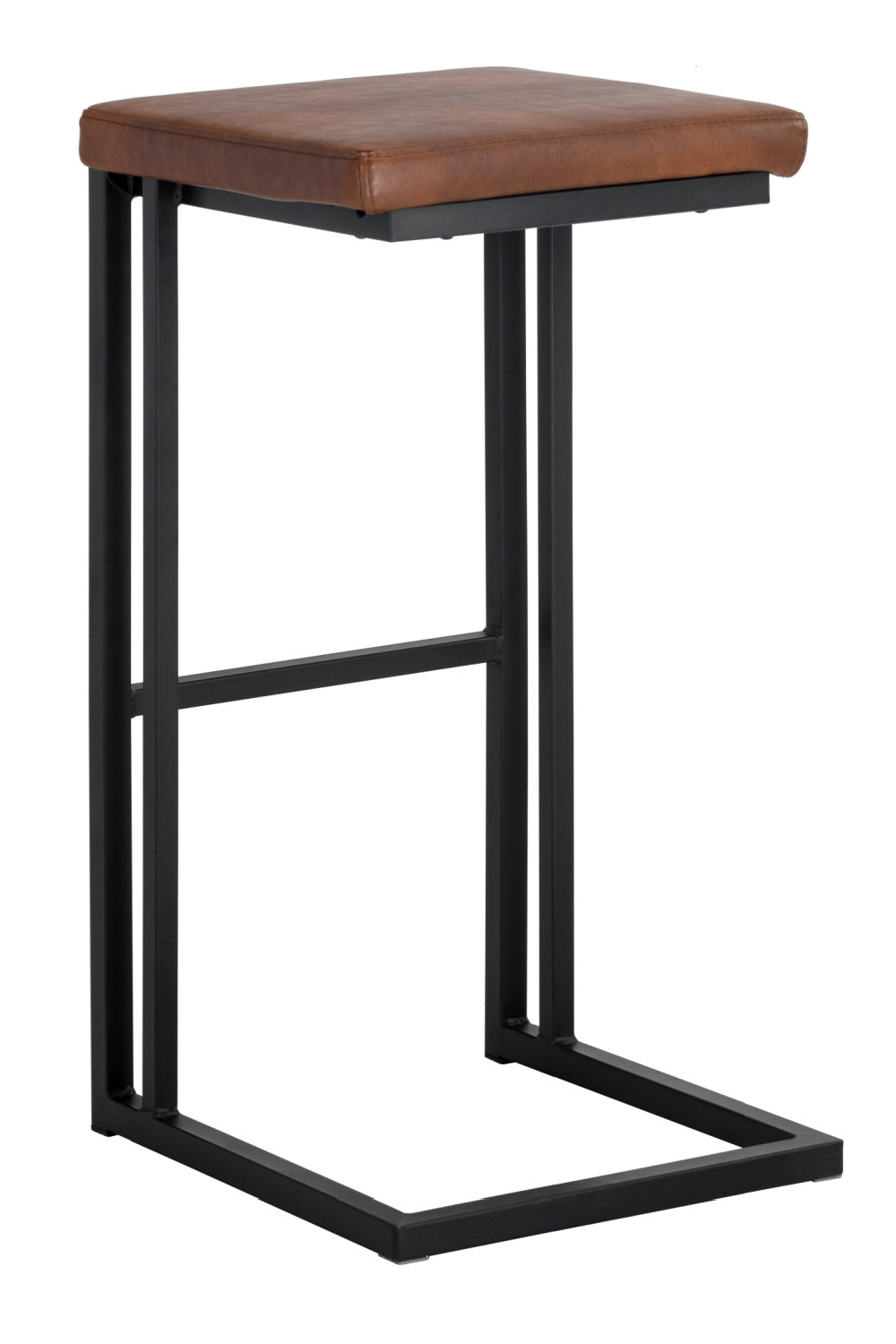 Leather Look Cantilevered Bar Stool by Splendido Boone Barstool