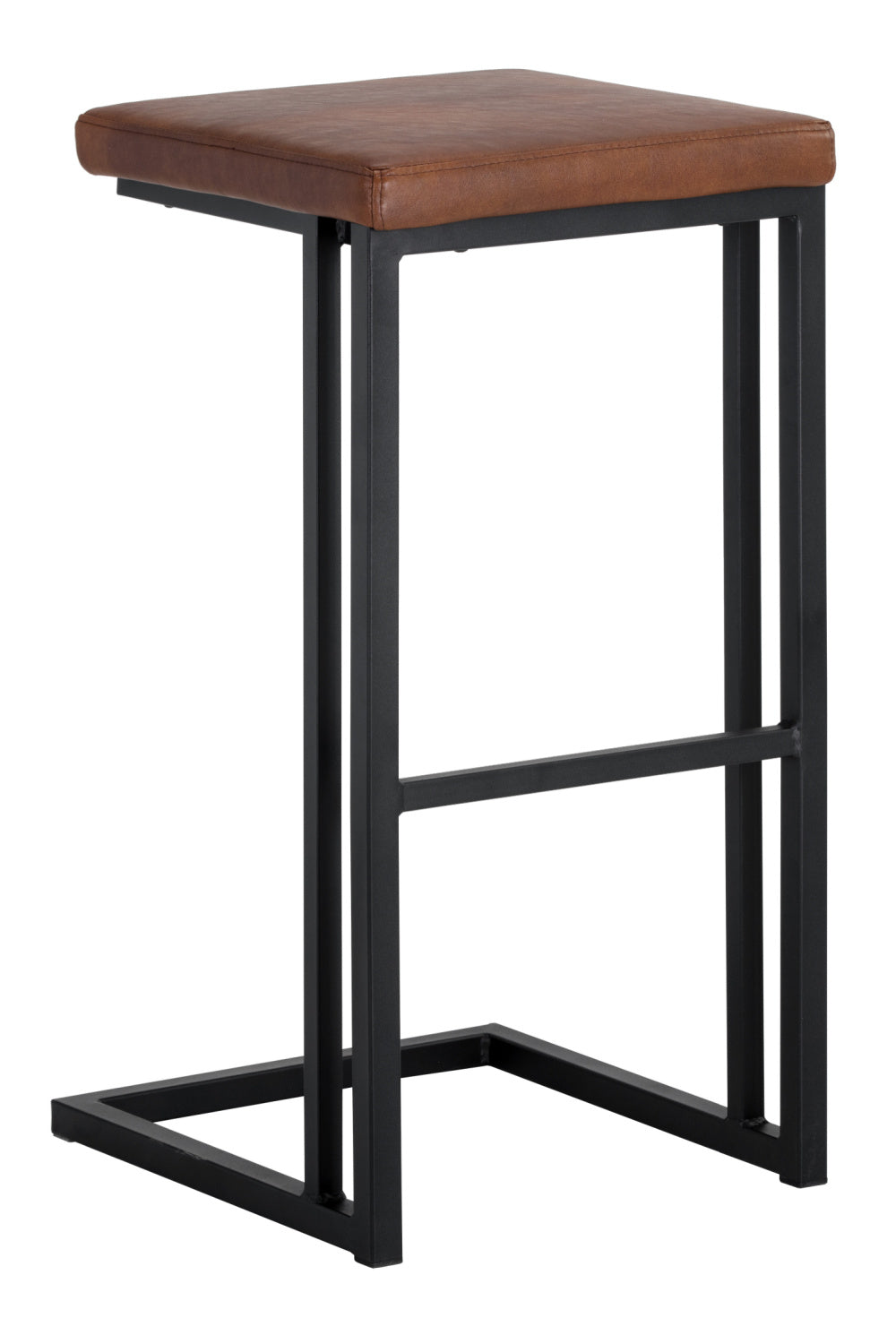 Leather Look Cantilevered Bar Stool by Splendido Boone Barstool, alternate view 3