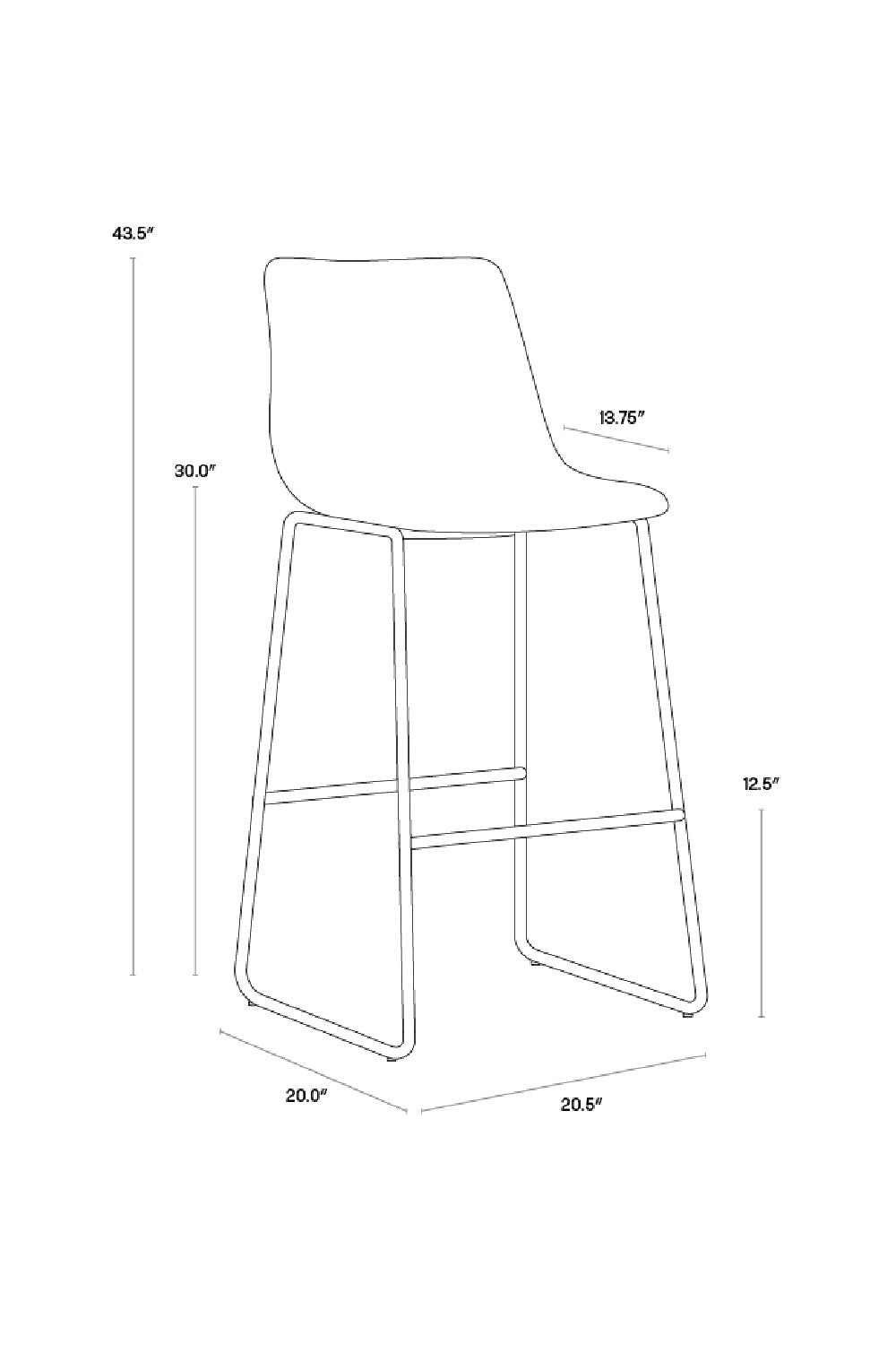 Antique Black Bar Stool by Splendido Cal Barstool, alternate view 9