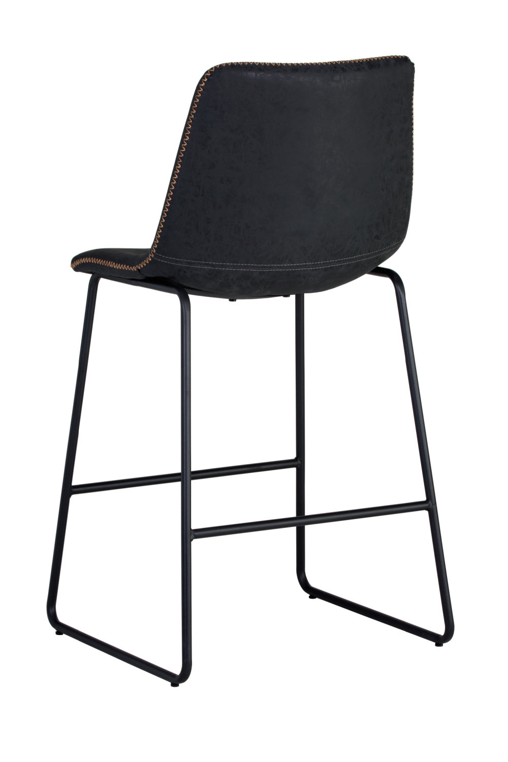 Modern European furniture - Leather-Look Mid-Century Counter Stools (2) - www.oroa.com