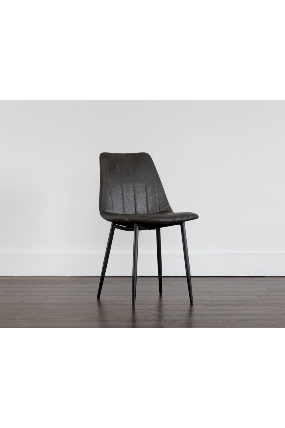 Modern European furniture - Channel-Tufted Dining Chairs (2) - www.oroa.com