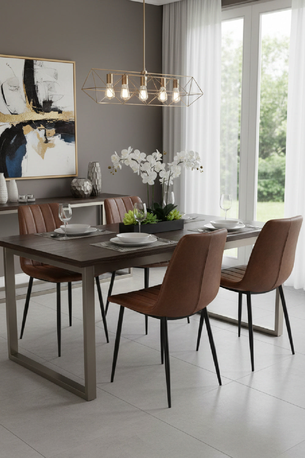 Channel-Tufted Dining Chairs (2) by Splendido Drew, alternate view 11