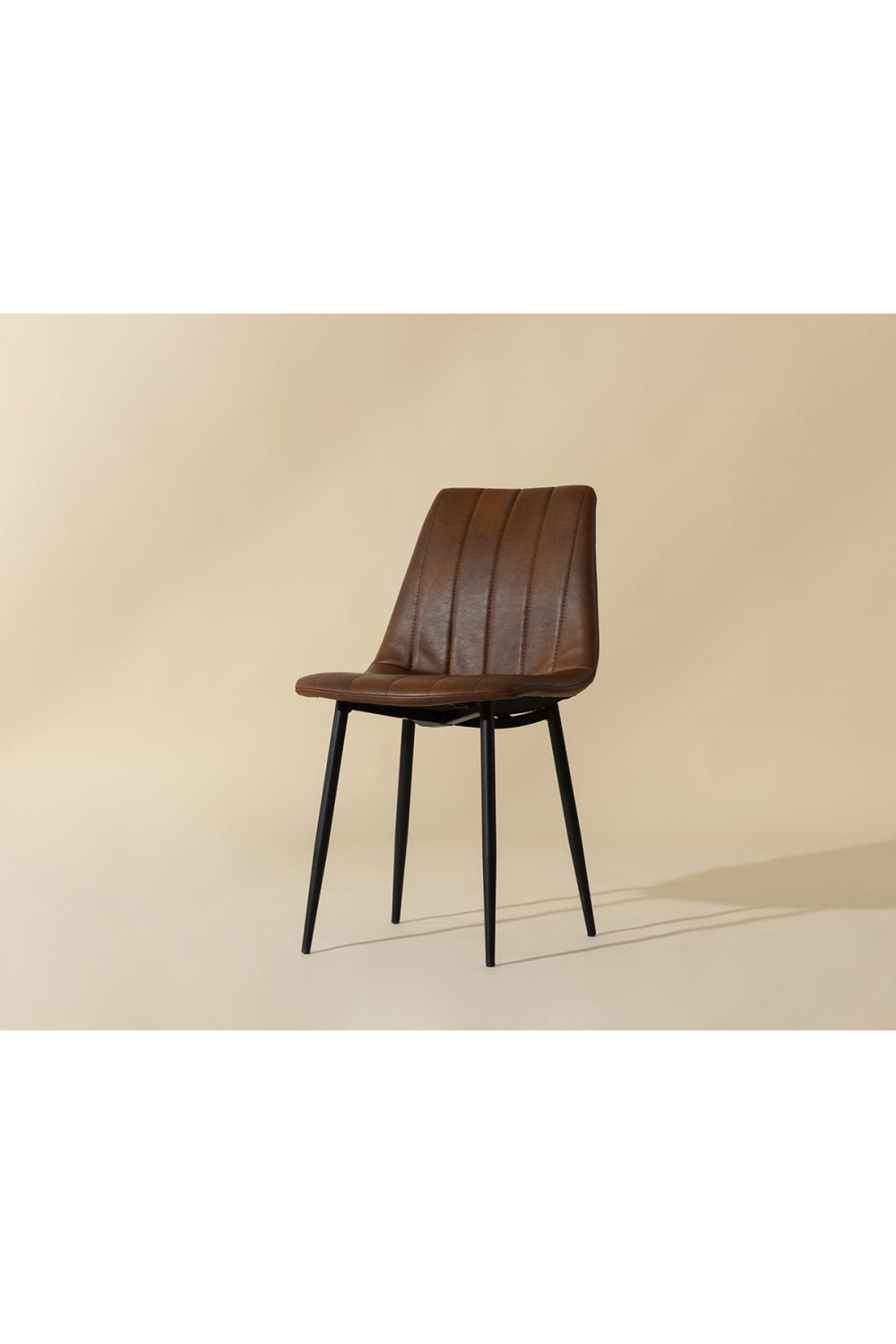 Modern European furniture - Channel-Tufted Dining Chairs (2) - www.oroa.com